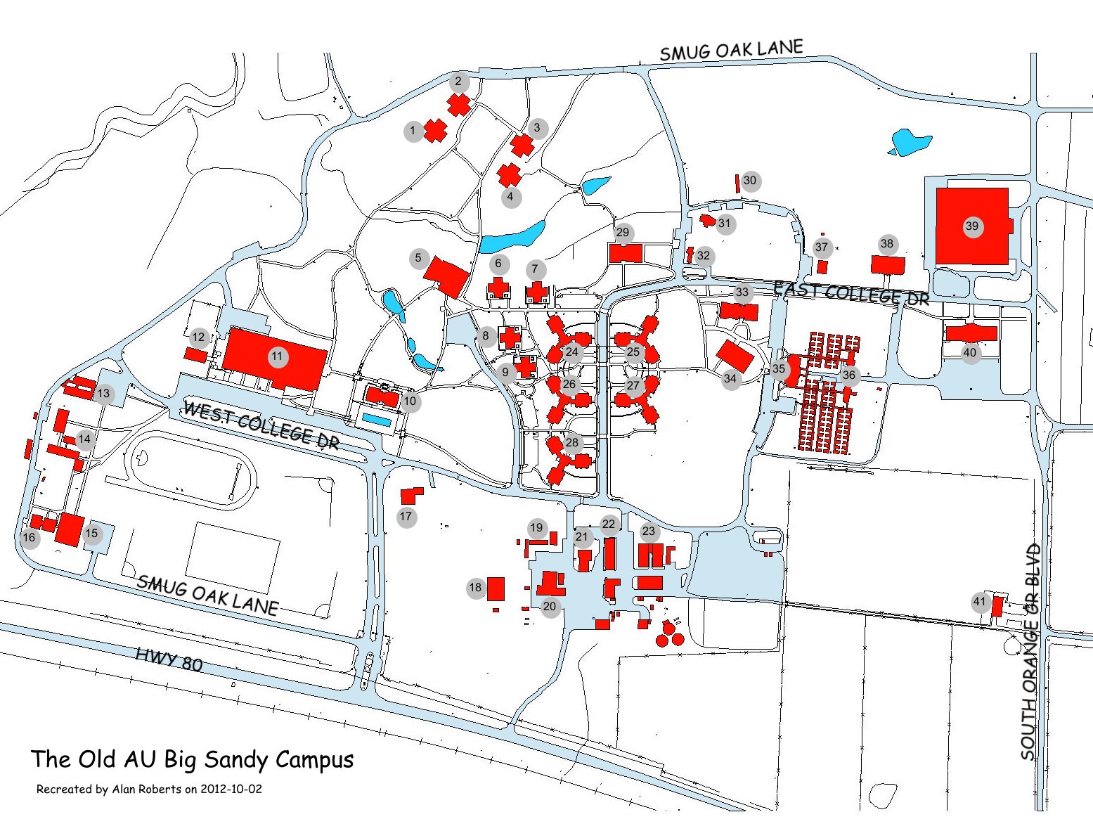 Aerial view of the Ambassador University campus in Big Sandy, Texas (7)